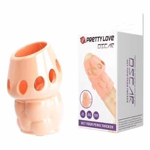 Насадка Pretty love Oscar 6,5 см х 3,6 см, телесный