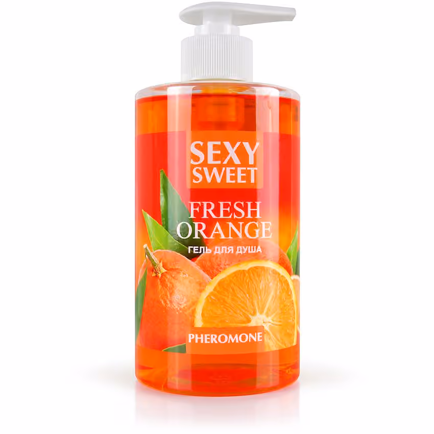 Гель для душа FRESH ORANGE с феромонами, аромат апельсина, 430 мл