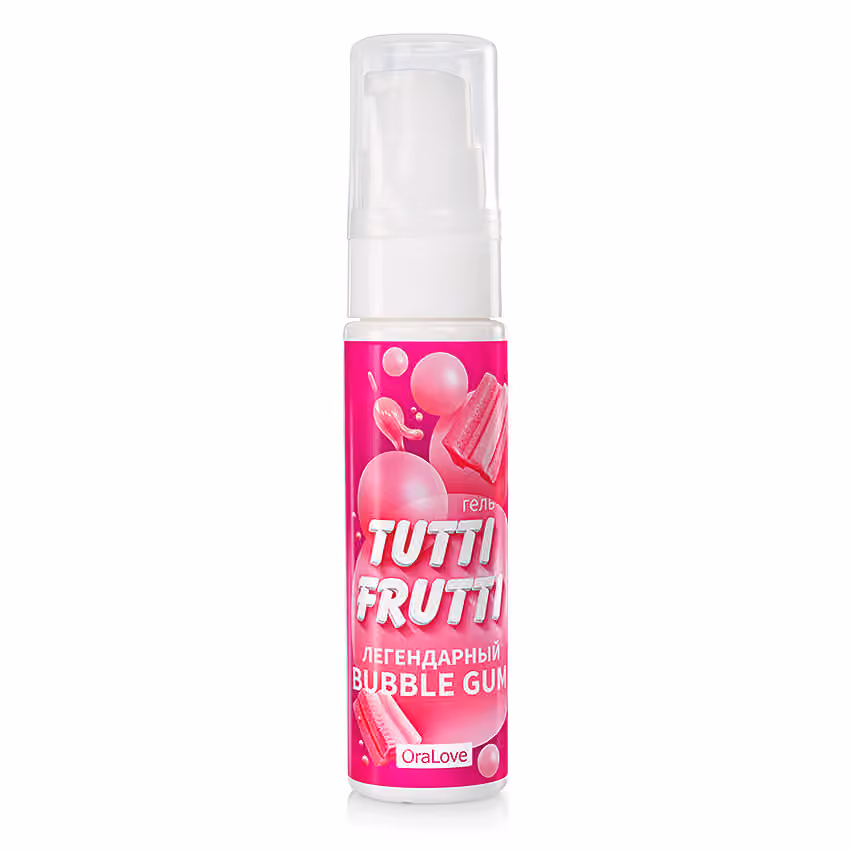 Съедобная смазка Tutti-Frutti Бабл Гам, 30 мл
