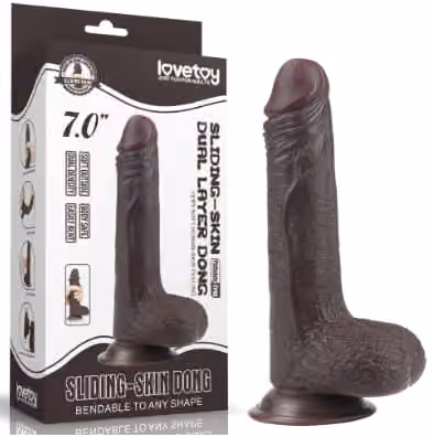 Фаллоимитатор Sliding-Skin dong от Love Toy, 13 см х 3,6 см