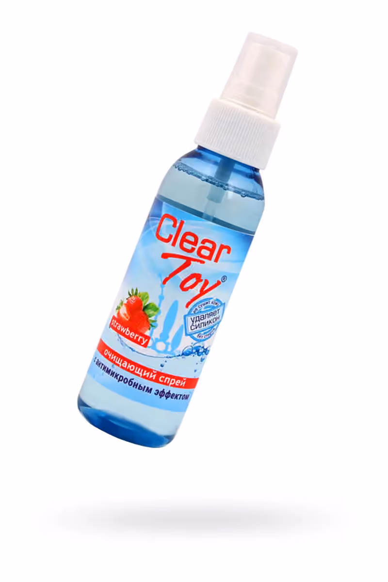 Очищающий спрей ''Clear Toys Strawberry'' с антимикробным эффектом, 100 мл
