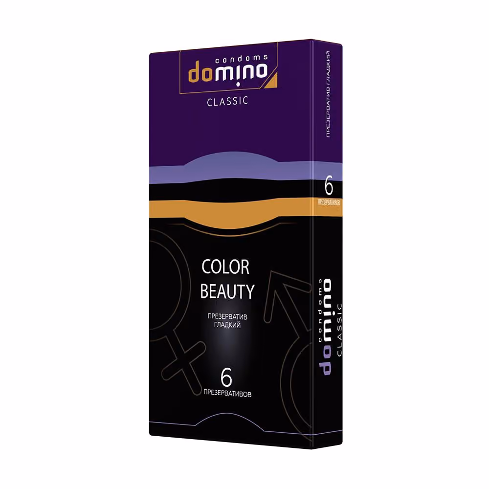 Презервативы Domino Color Beauty, цветные, 6 шт