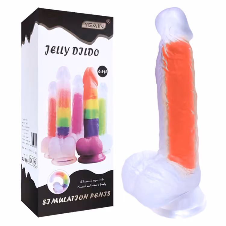 Прозрачный фаллоимитатор Night Sakura 13 см х 3,6 см 