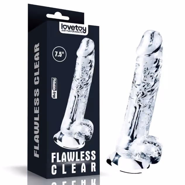 Фаллоимитатор прозрачный от Love toy, 14,5 см х 3,5 см 