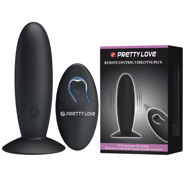 Анальная пробка Remote Control Vibrating Plug от Pretty Love