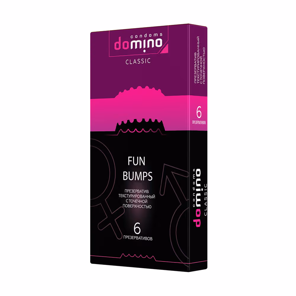 Презервативы Domino Fun Bumps, 6 шт