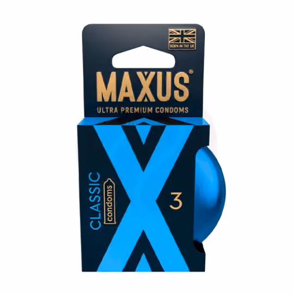 Презервативы Maxus Classic, классические в металлическом кейсе, 3 шт