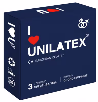 Презервативы Unilatex Extra Strong, особопрочные, 3 шт