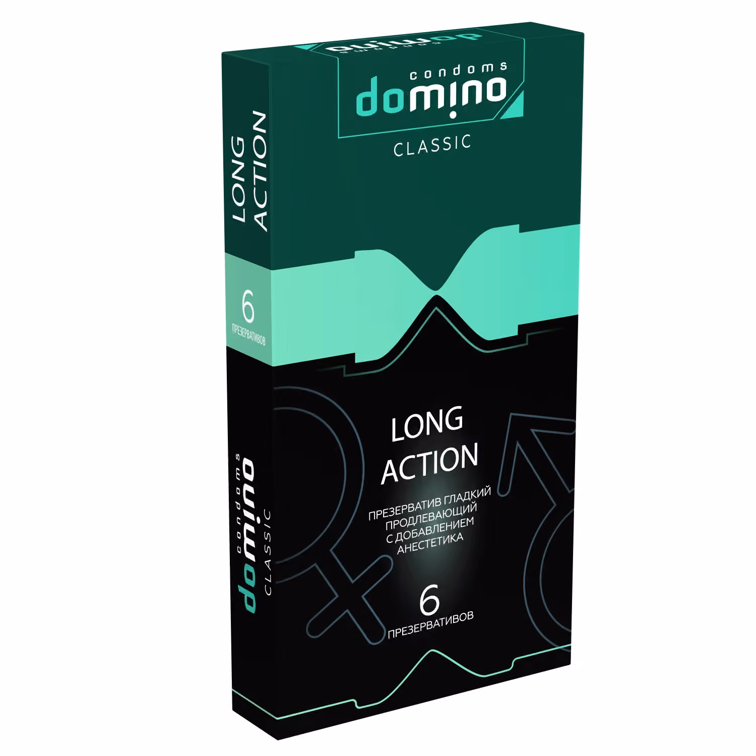 Презервативы Domino Long Action, с анестетиком, 6 шт