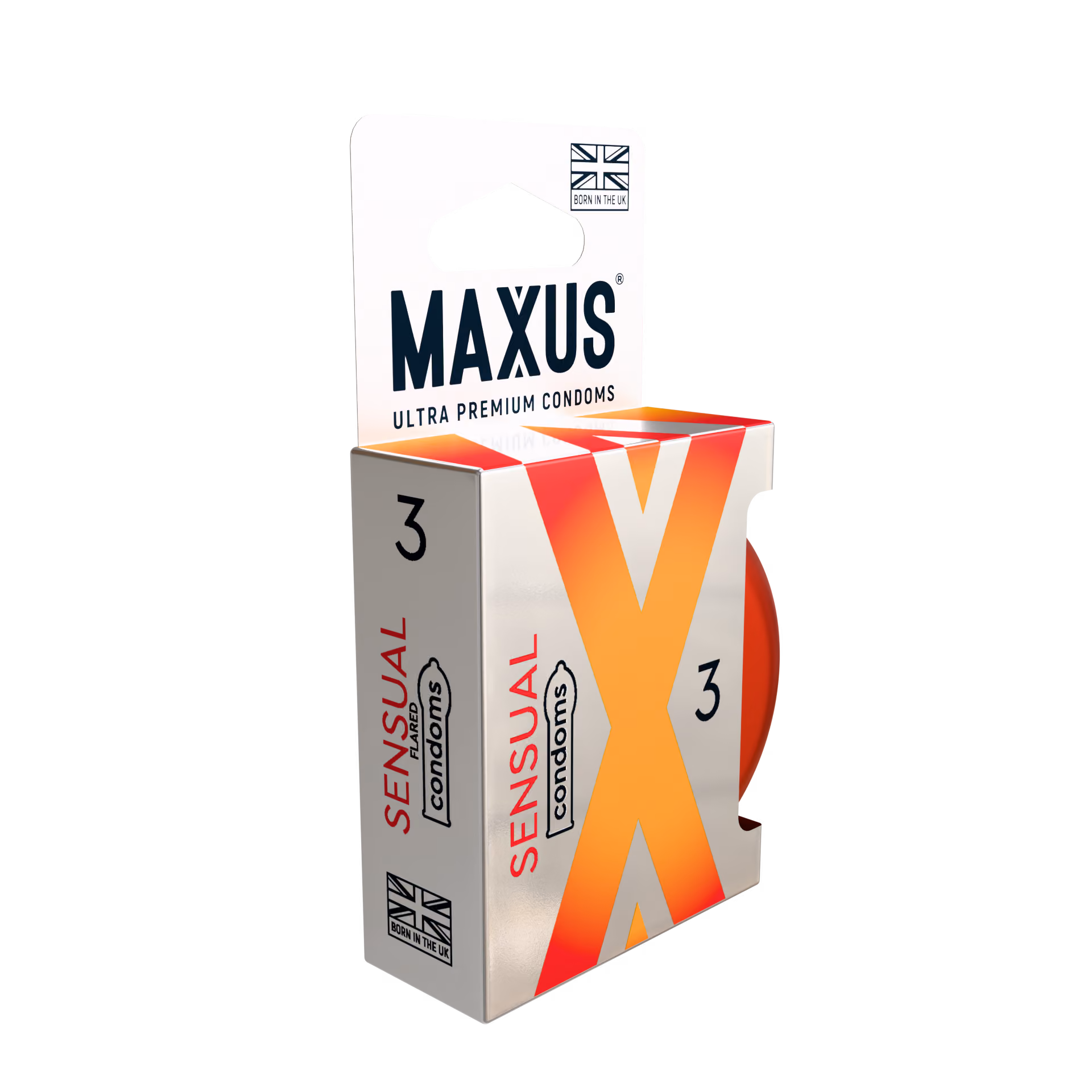 Презервативы Maxus Sensual, гладкие анатомические, 3 шт