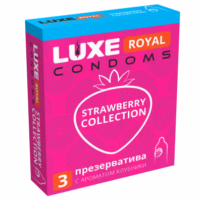 Презервативы Luxe Royal Strawberry Collection, 3 шт