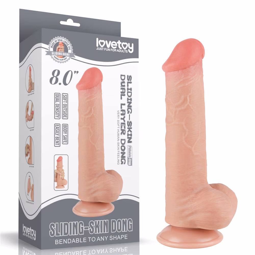 Фаллоимитатор Sliding-Skin dong от Love Toy, 16 см х 4 см