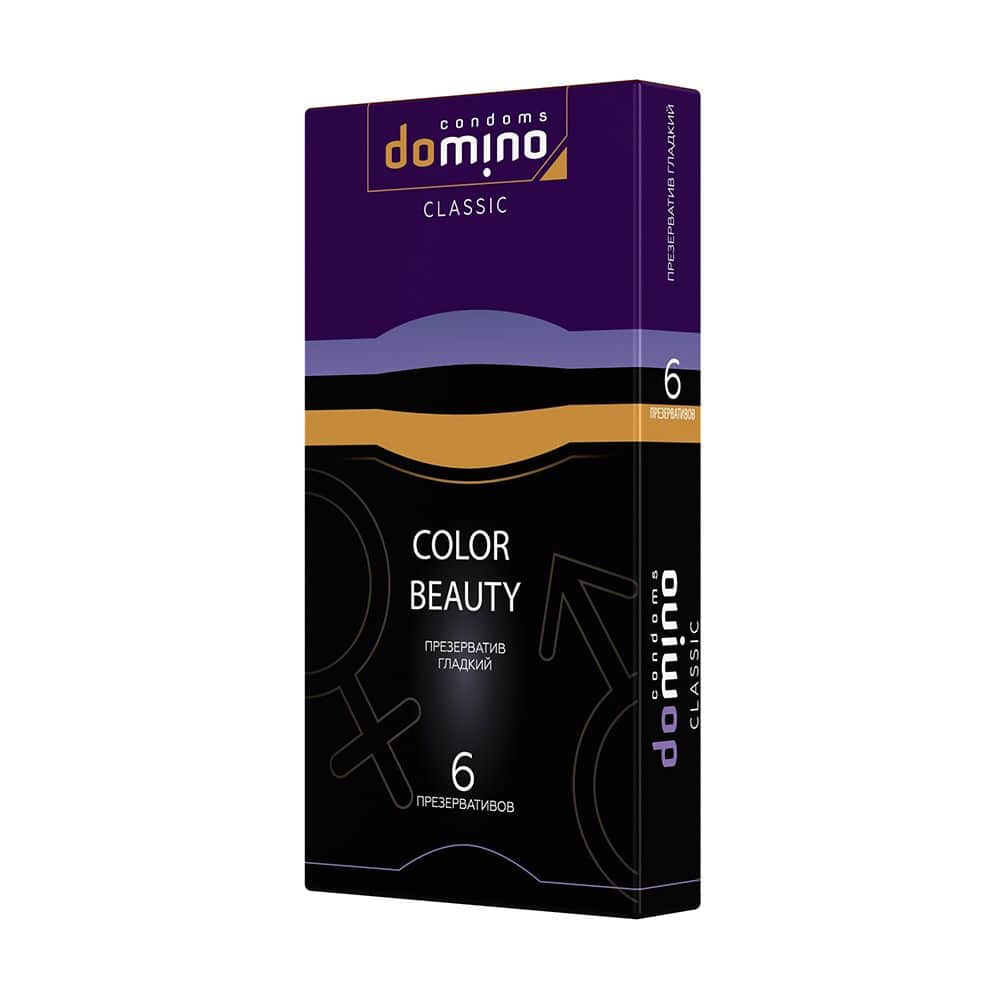 Презервативы Domino Color Beauty, цветные, 6 шт
