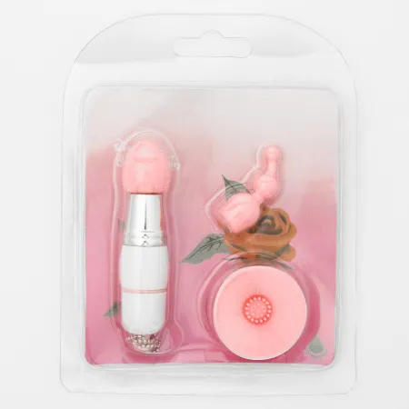 Вибратор - брелок, 3 сменные насадки, 1 режим, белый — купить в Алматы