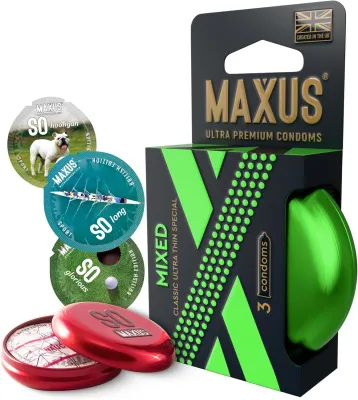 Презервативы Maxus Mixed, микс — купить в Алматы