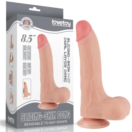Фаллоимитатор Sliding-Skin dong от Love Toy, 16 см х 4,3 см — купить в #REGION_NAME#