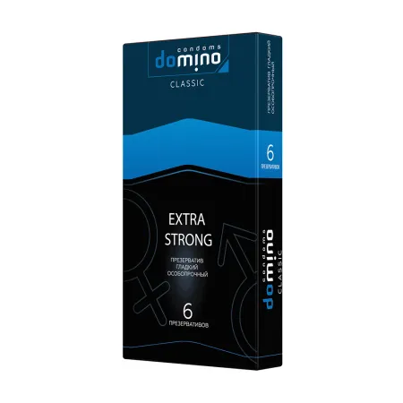 Презервативы Domino Extra Strong, особо прочные, 6 шт — купить в Алматы