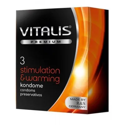Презервативы VITALIS PREMIUM stimulation & warming, согревающий эффект, 3 шт — купить в #REGION_NAME#