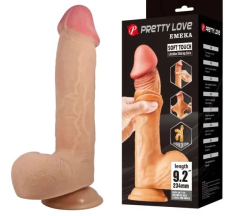 Фаллоимитатор Emeka от Pretty Love, 17,5 см х 4,7 см  — купить в #REGION_NAME#