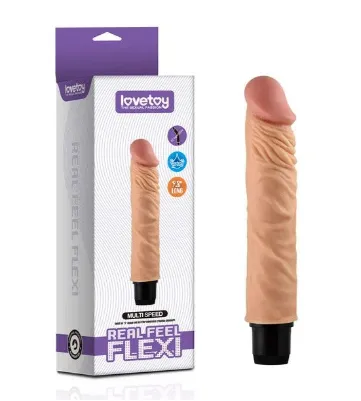 Фаллоимитатор с вибрацией Reel Feel Flexi от Love Toy, 19 см х 4 см — купить в #REGION_NAME#