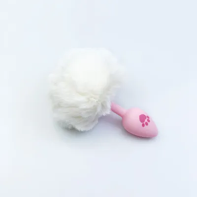 Анальная пробка с пушистым хвостиком и лапкой CuteTail, 2,7 см — купить в #REGION_NAME#