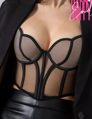 Топ-корсет, черный — купить в #REGION_NAME#