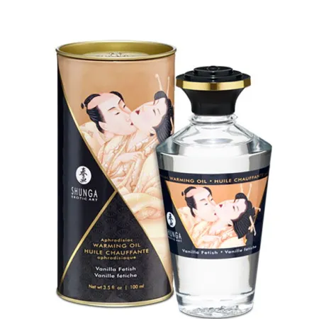 Массажное масло со вкусом "Ванильный фетиш" Shunga APHRODISIAC WARMING OIL — купить в #REGION_NAME#
