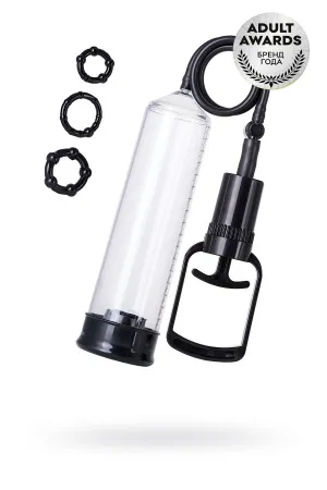 Помпа для пениса A-Toys by TOYFA Onyx, PVC, прозрачный, 23,5 см — купить в #REGION_NAME#