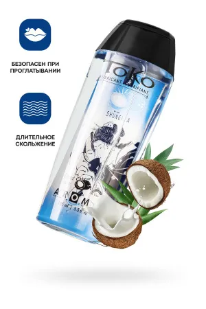 Съедобная смазка Shunga Кокос, 165 мл — купить в Алматы