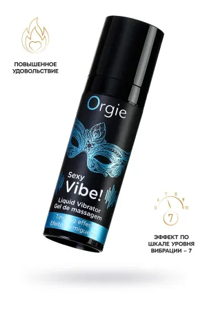 Гель для массажа ORGIE Sexy Vibe Liquid Vibrator с эффектом вибрации, 15 мл — купить в Алматы