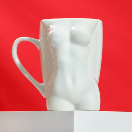 Кружка «Силуэт» белая, 320 мл — купить в Алматы