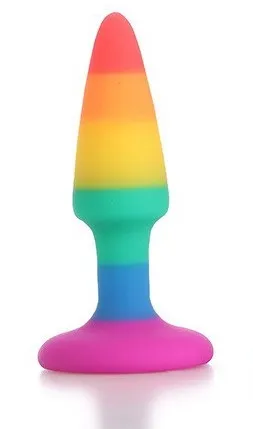 Радужная анальная пробка, 2,4 см — купить в Алматы