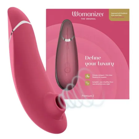 Бесконтактный клиторальный стимулятор Premium 2 от Womanizer, розовый — купить в Алматы