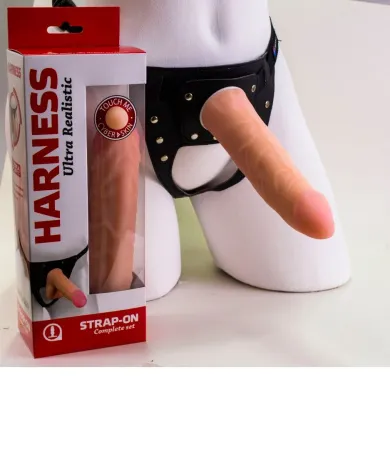 Фаллоимитатор на трусиках HARNESS, 17,5 см х 3,5 см — купить в Алматы