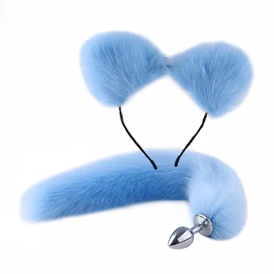 Анальная пробка с искусственным хвостом и ушками, 2,7 см — купить в #REGION_NAME#