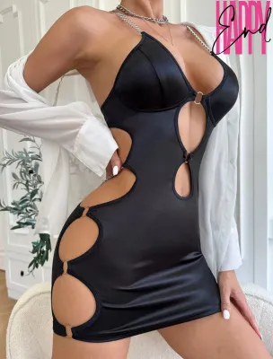 Сексуальное платье с вырезами DRESS, черный — купить в #REGION_NAME#