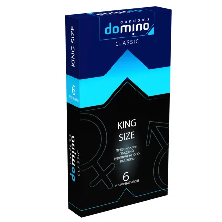 Презервативы Domino King Size, увеличенные, 6 шт — купить в Алматы