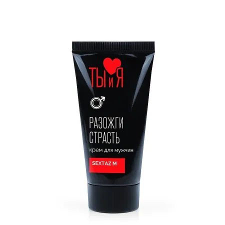 Возбуждающий крем Ты и Я Sextaz-M Мужской, 20 мл — купить в Алматы