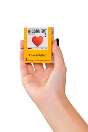 Презервативы Masculan, точечно-ребристые, 3 шт — купить в Алматы 5