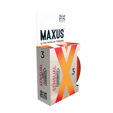 Презервативы Maxus Sensual, гладкие анатомические, 3 шт — купить в Алматы 2