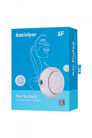 Вакуумный стимулятор с вибрацией Pro To Go 3 от Satisfyer — купить в Алматы 9