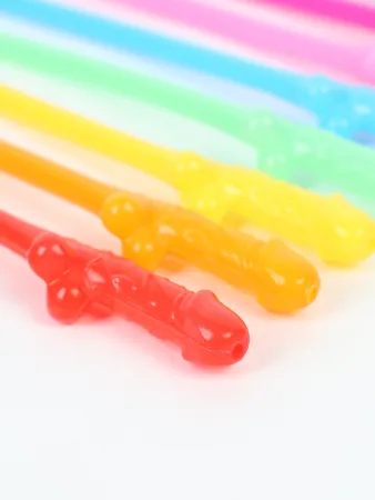 Коктейльные трубочки Cock Straws, 10 штук — купить в Алматы 3