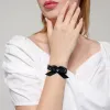 Превью Чёрные гартеры на щиколотки с бантиками — купить в Алматы 7