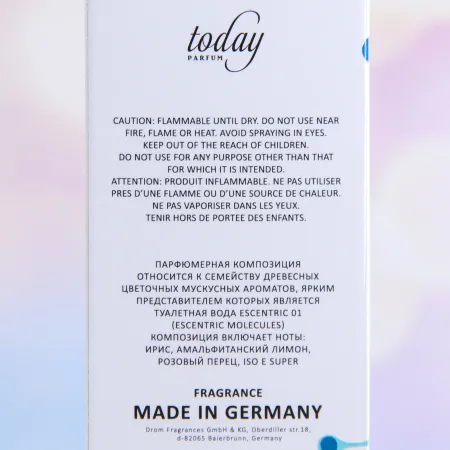 Туалетная вода с феромонами The Scent Molecules 01, 100 мл, по мотивам Molecules Escentric 01 — купить в Алматы 2