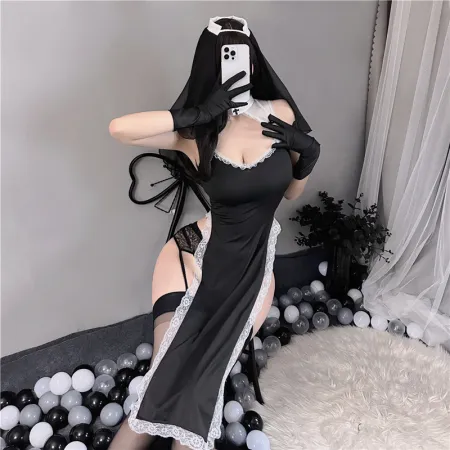 Эротический костюм "Монахиня", S-L — купить в Алматы 3