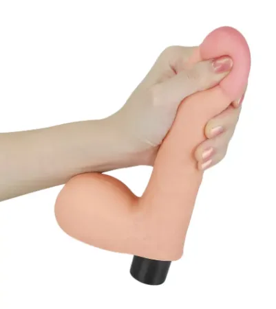 Фаллоимитатор с вибрацией Real Softee, 14 см х 3,8 см — купить в Алматы 6