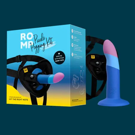 Страпон Piccolo Pegging Kit от Romp, 14 см х 2,9 см — купить в Алматы 7