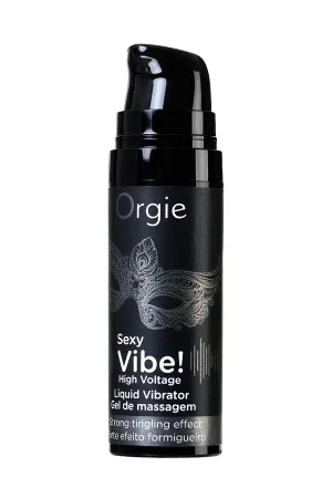 Гель для массажа ORGIE Sexy Vibe High Voltage с усиленным эффектом вибрации, 15 мл — купить в Алматы 8