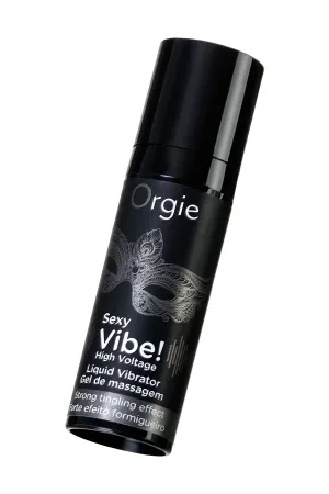 Гель для массажа ORGIE Sexy Vibe High Voltage с усиленным эффектом вибрации, 15 мл — купить в Алматы 2