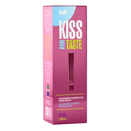 Массажный гель Intt Kiss and Taste Blackberry, 55 мл — купить в Алматы 2